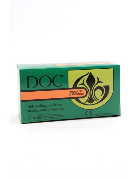 ABBASSALINGUA IN LEGNO STERILI DOC - 100PZ