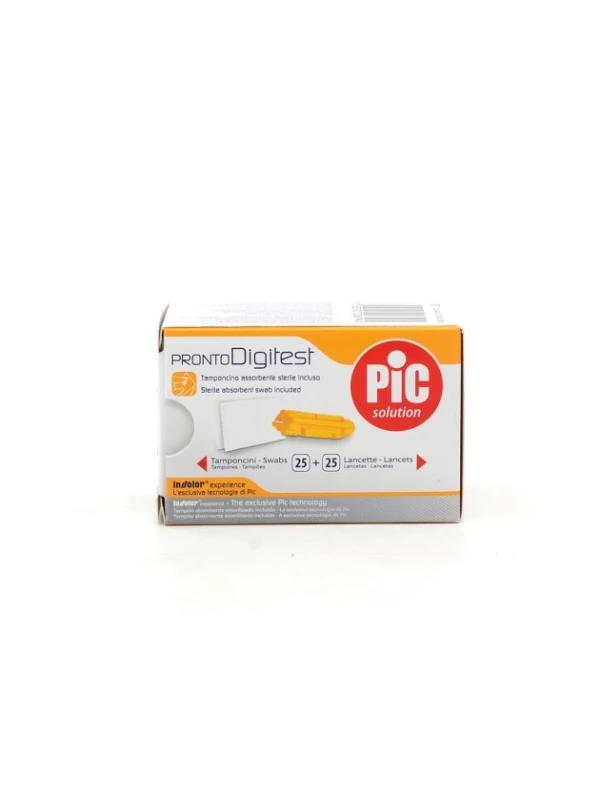 PIC DIGITEST LANCETTE PUNGIDITO G30 + TAMPONCINI - 25PZ