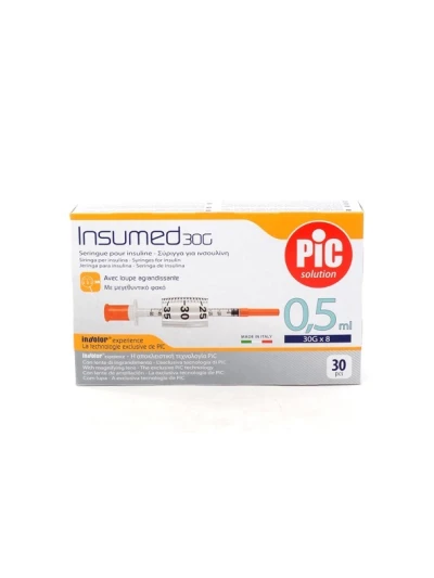 PIC INSUMED - SIRINGA PER INSULINA - 0,5ML - G30X8 - 30PZ