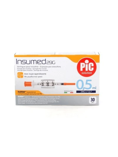 PIC INSUMED - SIRINGA PER INSULINA 0,5ML G29X12,7 - 30PZ
