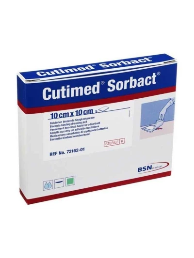 CUTIMED SORBACT MEDICAZIONE ASSORBENTE 10X10 5PZ 2