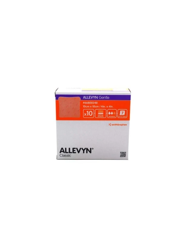 ALLEVYN GENTLE BORDER MEDICAZIONE IDROCELLULARE 10X10CM - 10PZ
