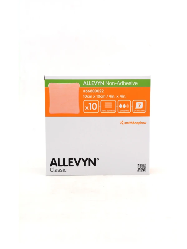 ALLEVYN NON ADHESIVE - MEDICAZIONE IDROCELLULARE NON ADESIVA 10X10CM -10 PEZZI