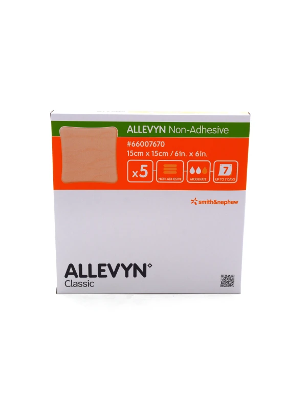 ALLEVYN NON ADHESIVE - MEDICAZIONE IDROCELLULARE NON ADESIVA 15X15CM 5