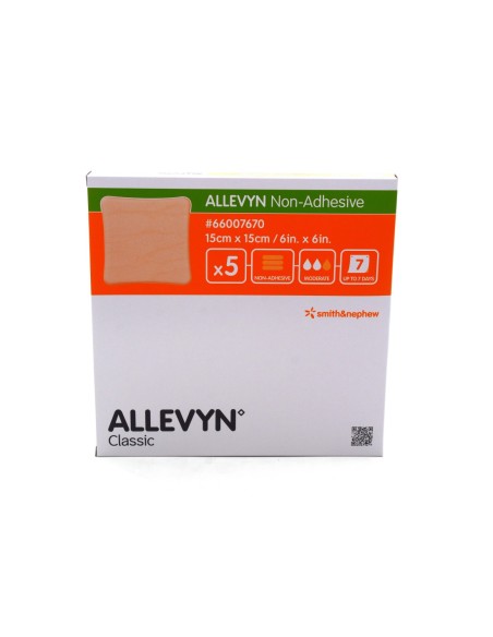 ALLEVYN NON ADHESIVE - MEDICAZIONE IDROCELLULARE NON ADESIVA 15X15CM 5