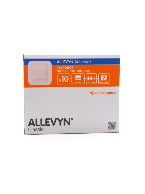 ALLEVYN ADHESIVE 10X10CM - 10PEZZI