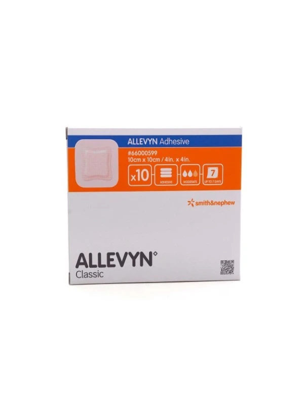 ALLEVYN ADHESIVE 10X10CM - 10PEZZI