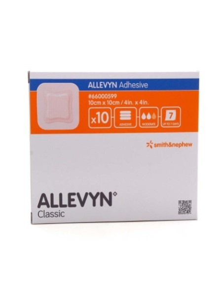 ALLEVYN ADHESIVE 10X10CM - 10PEZZI