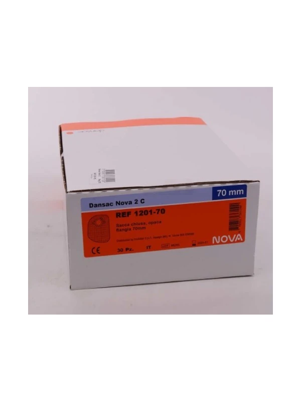DANSAC NOVA2 SACCA CHIUSA OPACA 70MM - 30PZ COD.1201-70