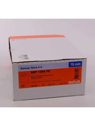 DANSAC NOVA2 SACCA CHIUSA TRASPARENTE 70MM - 30PZ...
