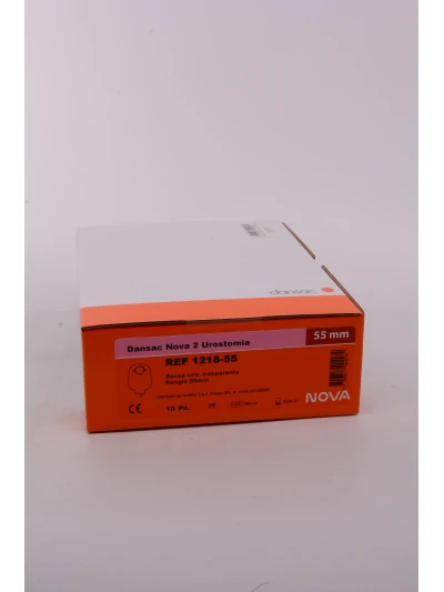 DANSAC NOVA2 SACCA URO TRASPARENTE 55MM - 10PZ COD.1218-55