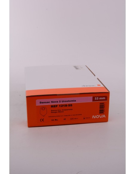 DANSAC NOVA2 SACCA URO TRASPARENTE 55MM - 10PZ COD.1218-55