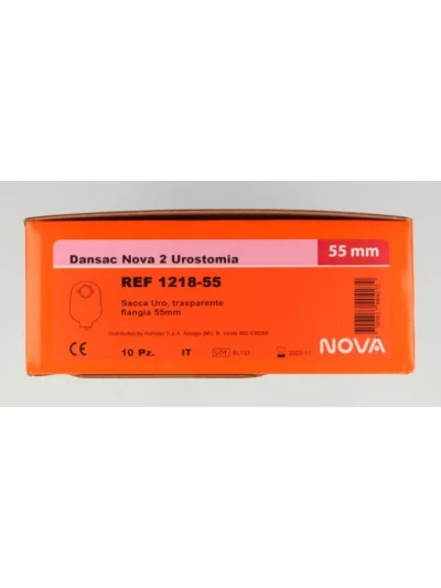 DANSAC NOVA2 SACCA URO TRASPARENTE 55MM - 10PZ COD.1218-55 2