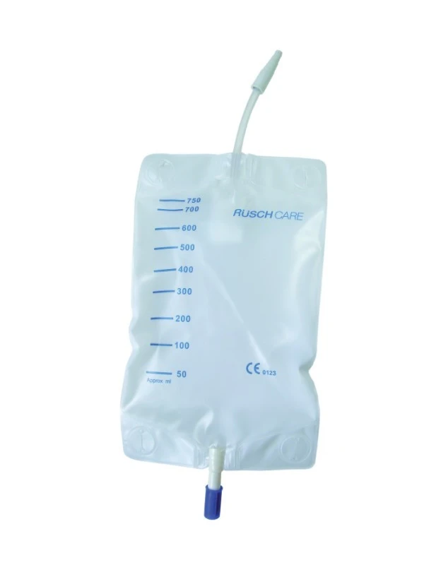 SACCA URINE DA GAMBA 750ML - TUBO 30CM 10PZ