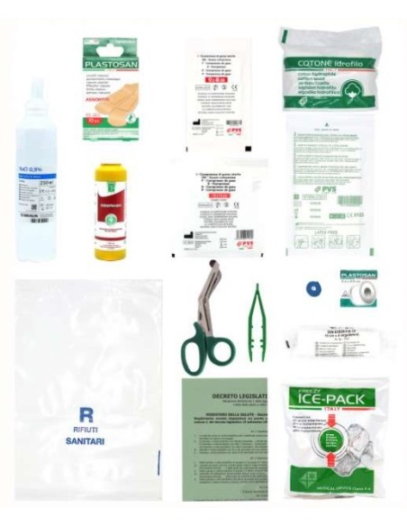 PACCO REINTEGRO PER CASSETTA PRONTO SOCCORSO FINO A 2 PERSONE - COD.PDM090