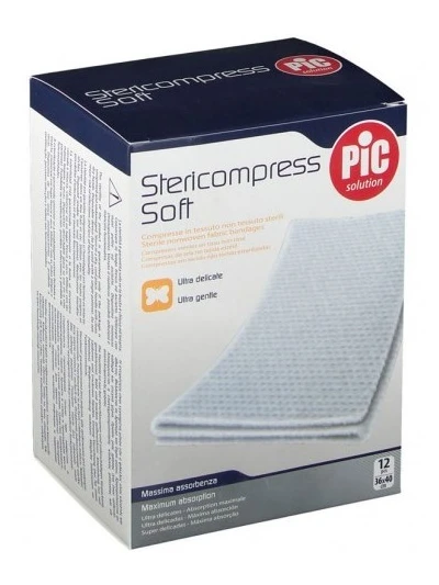PIC STERICOMPRESS SOFT - GARZA IN TNT 36X40CM - 12PZ