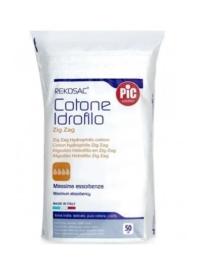 PIC REKOSAC COTONE IDROFILO PRETAGLIATO ZIGZAG - 50G 2