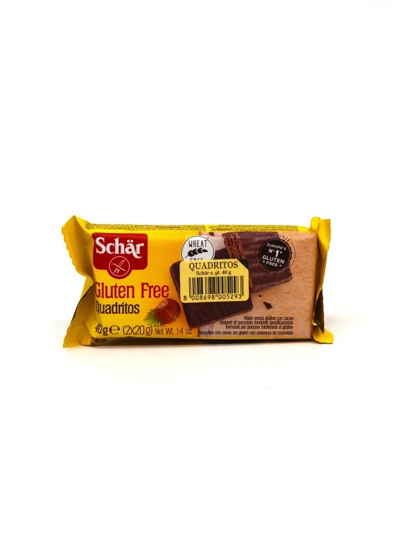 SCHAR QUADRITOS CIOCCOLATO FONDENTE 40GR