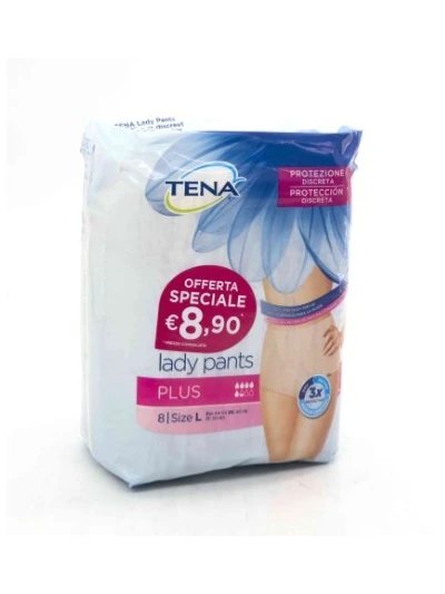TENA LADY PANTS PLUS MISURA L - 8PZ 2