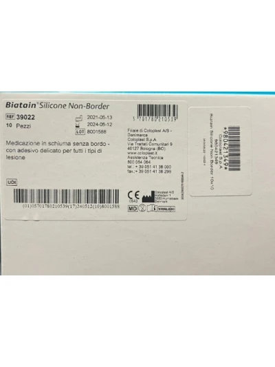 BIATAIN SILICONE NON-BORDER 10X10CM 10PZ 2