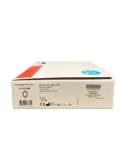 CONVEEN - SACCA URINA DA GAMBA CON SCARICO 500CC TUBO...