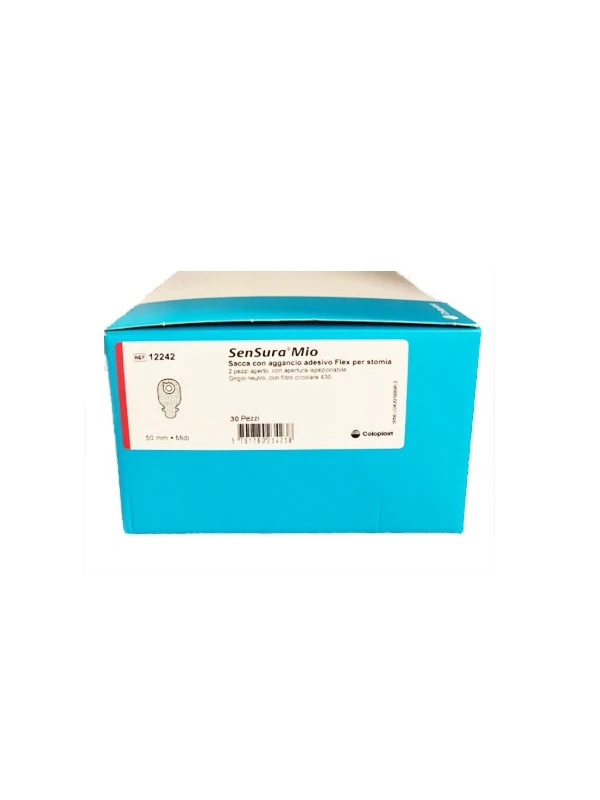 SENSURA MIO FLEX SACCA ILEOSTOMIA APERTA 50MM - 30PZ COD.12242