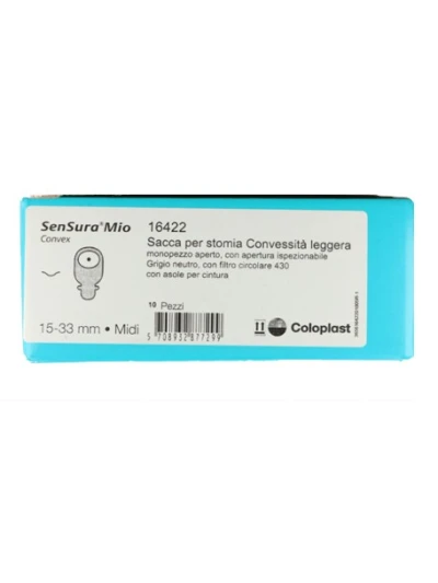 SENSURA MIO CLICK ILEOSTOMIA 15-33MM MIDI - COD.16422 10PZ
