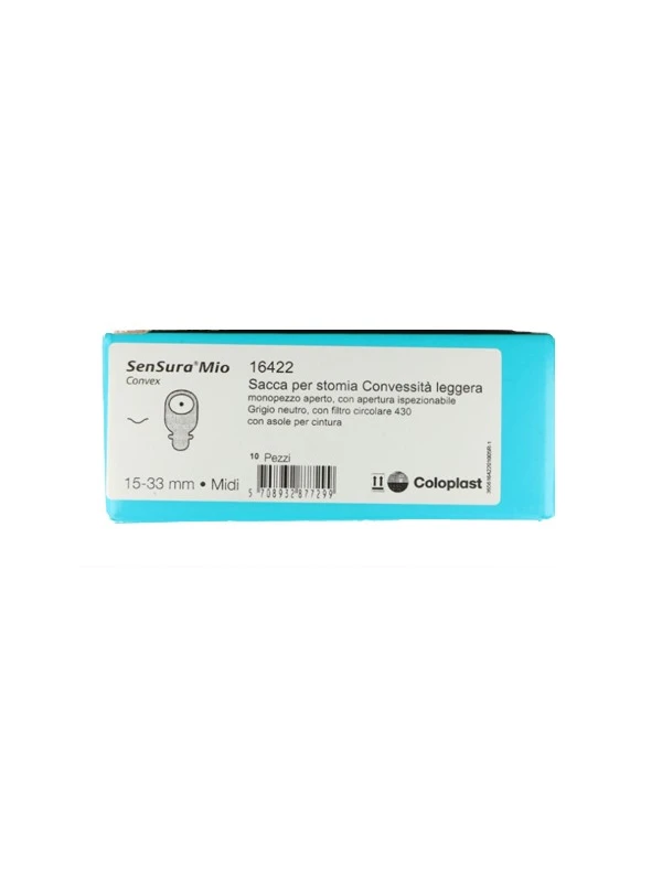 SENSURA MIO CLICK ILEOSTOMIA 15-33MM MIDI - COD.16422 10PZ