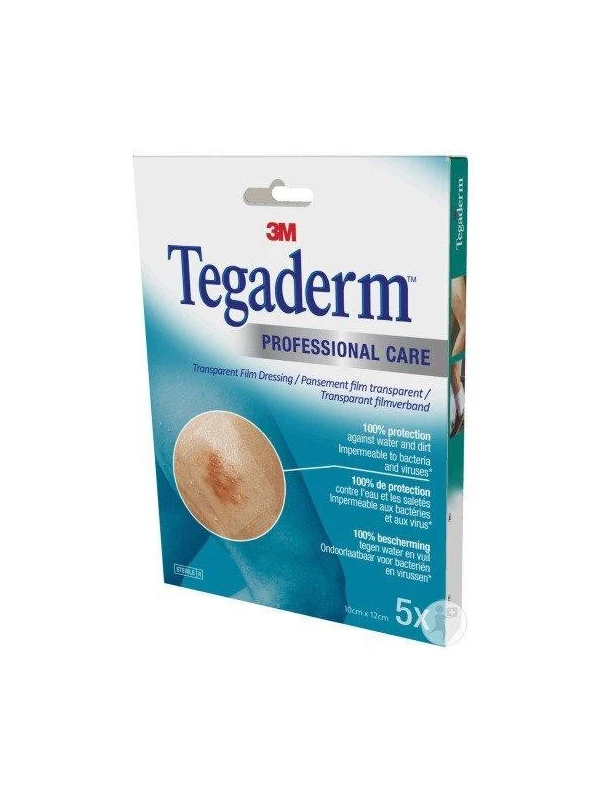 3M TEGADERM FILM TRASPARENTE PER FISSAGGIO CATETERI 10X12CM - 5PZ