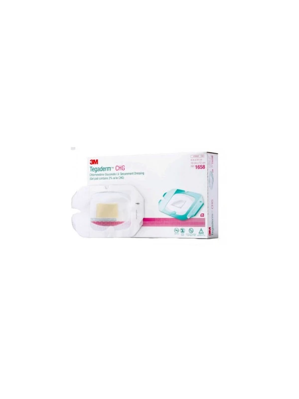 3M TEGADERM CHG IV MEDICAZIONE PER FISSAGGIO CATETERI 10X12CM - 1PZ