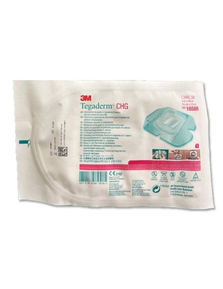 3M TEGADERM CHG IV MEDICAZIONE PER FISSAGGIO CATETERI 10X12CM - 1PZ