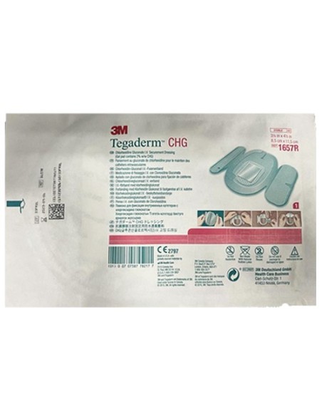 3M TEGADERM CHG MEDICAZIONE PER FISSAGGIO CATETERI 8,5X11,5CM - 1 PZ