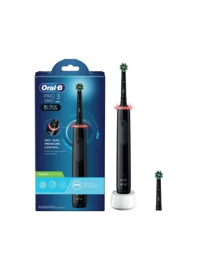 ORALB PRO 3 SPAZZOLINO ELETTRICO RICARICABILE + 2 RICAMBI 2