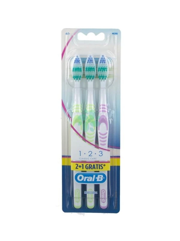 ORALB 123 CLASSIC CARE - SPAZZOLINO - 3PZ