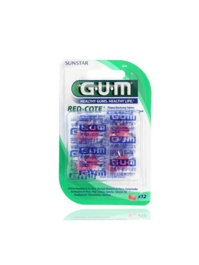 GUM RED-COTE COMPRESSE RILEVATRICIE PLACCA - 12 PASTIGLIE