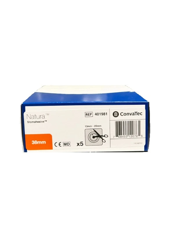 NATURA PLACCA STOMAHESIVE 38MM - COD.401981 5PZ