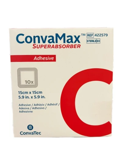 CONVAMAX SUPERABSORBER ADESIVO 15X15 10PZ