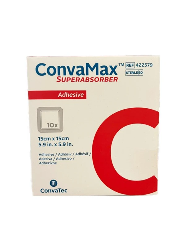 CONVAMAX SUPERABSORBER ADESIVO 15X15 10PZ