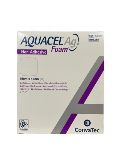 AQUACEL AG FOAM - MEDICAZIONE NON ADESIVA - 15CMX15CM - 5PZ