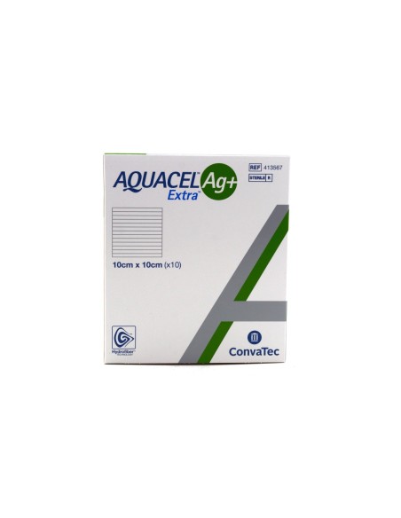 AQUACEL AG+ EXTRA MEDICAZIONE PER LESIONI - 10CMX10CM - 10PZ -