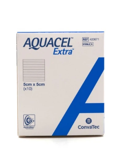 AQUACEL EXTRA HYDROFIBER 5X5CM 10PZ