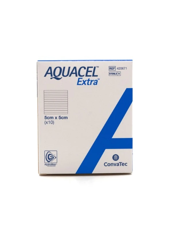 AQUACEL EXTRA HYDROFIBER 5X5CM 10PZ