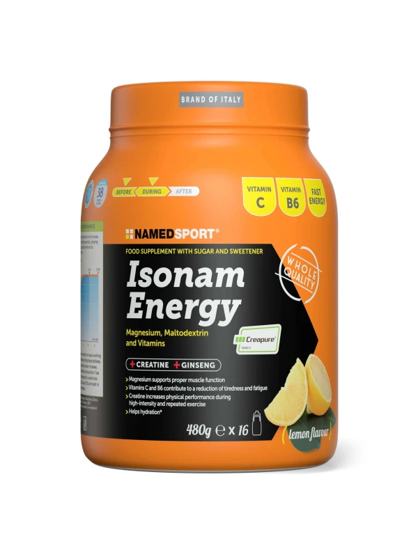 NAMED SPORT - ISONAM ENERGY LEMON - 480G