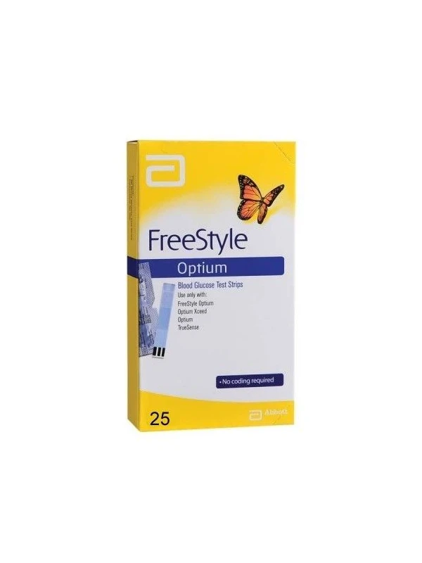 FREESTYLE OPTIUM STRISCE MONITORAGGIO GLICEMIA 25PZ