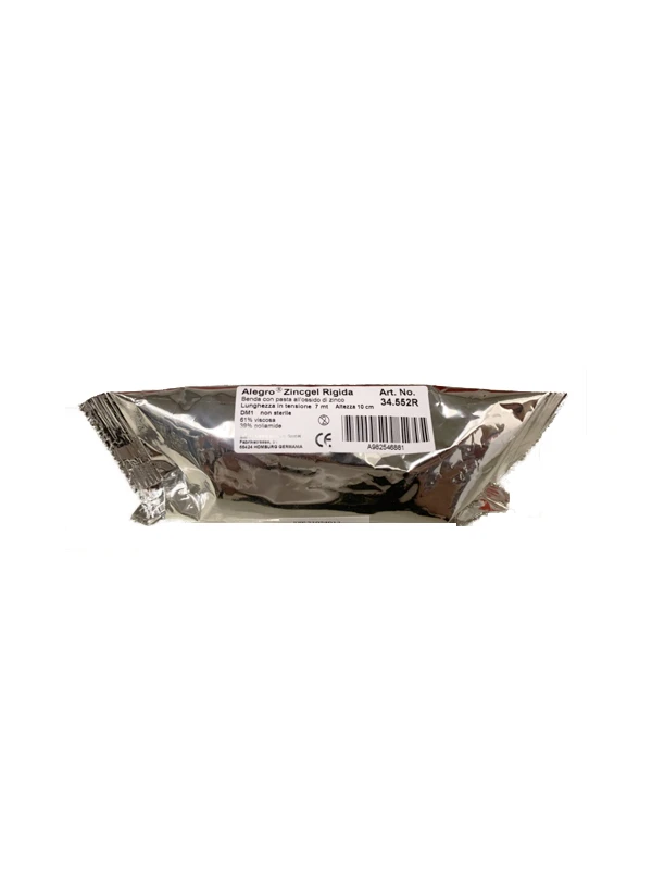 ALEGRO ZINCGEL BENDA ELASTICA ALL'OSSIDO DI ZINCO CM10X7M - 1PZ