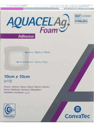 AQUACEL AG. FOAM - ADESIVO - 10CMX10CM - 10PZ