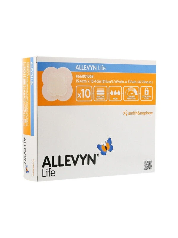 ALLEVYN LIFE MEDICAZIONE IN SCHIUMA DI POLIURETANO 15,4CMX15,4CM 10PZ