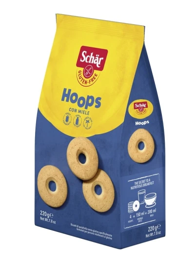 SCHAR BISCOTTI HOOPS 220G