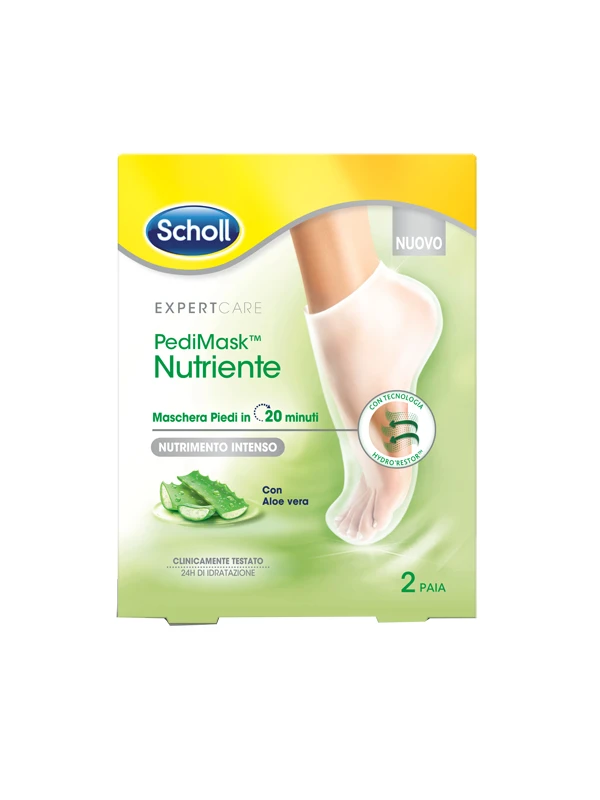 SCHOLL PEDIMASK ALOE VERA - MASCHERA PIEDI A CALZINO 2 PAIA