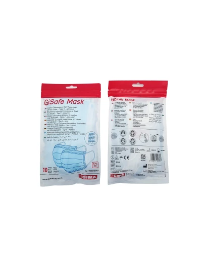 MASCHERINE CHIRURGICHE ADULTI - AZZURRE 10PZ.